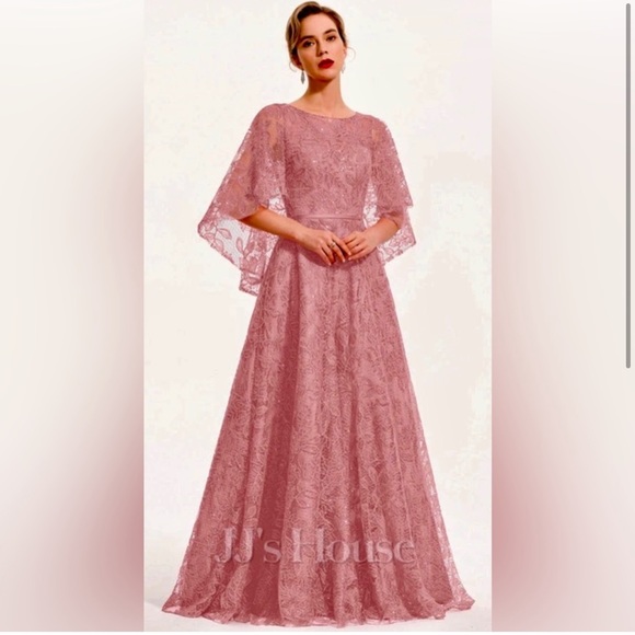 JJ House pink sequins WOMENS 26/28 With lace and sequins all over built …🫶 - Picture 1 of 10